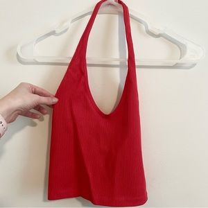 Red Halter Tank